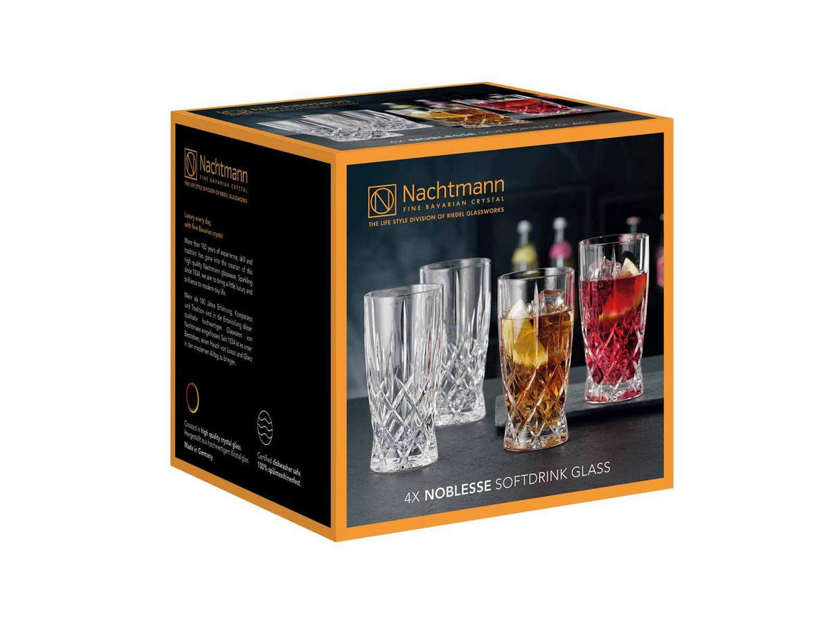 BIERGLÄSER Noblesse transparent 350 ml 4er Set - Transparent, Glas (0.001L) - Nachtmann