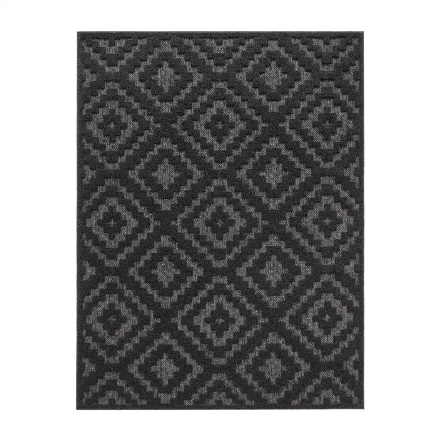 OUTDOORTEPPICH Ethno Anthrazit 80 x 150 cm - Anthrazit, Kunststoff (80/150cm) - TT Home
