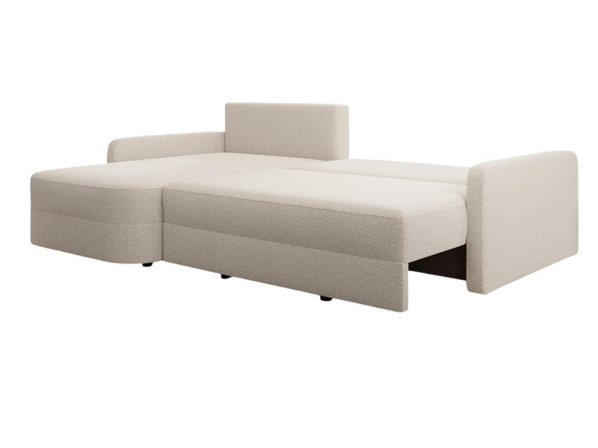 ECKSOFA Arvento Beige - Beige/Schwarz, Holz/Kunststoff (250/170cm) - Graingold