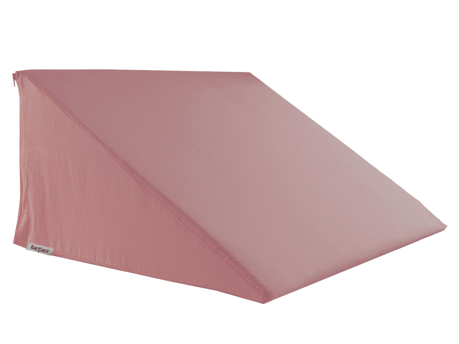 KEILKISSENBEZUG Basic 100% Baumwolle rosenquarz 62/49/30 cm - Altrosa, Textil (62/49cm) - beties Heimtextil