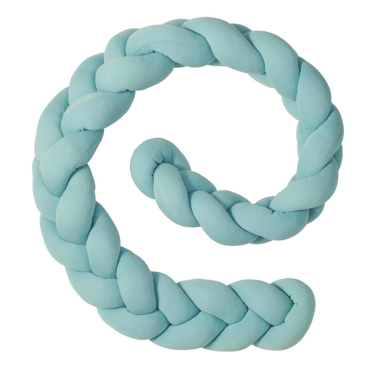 BETTSCHLANGE geflochten Mint Jersey - Mintgrün, Textil (16/200cm) - nordic coast company
