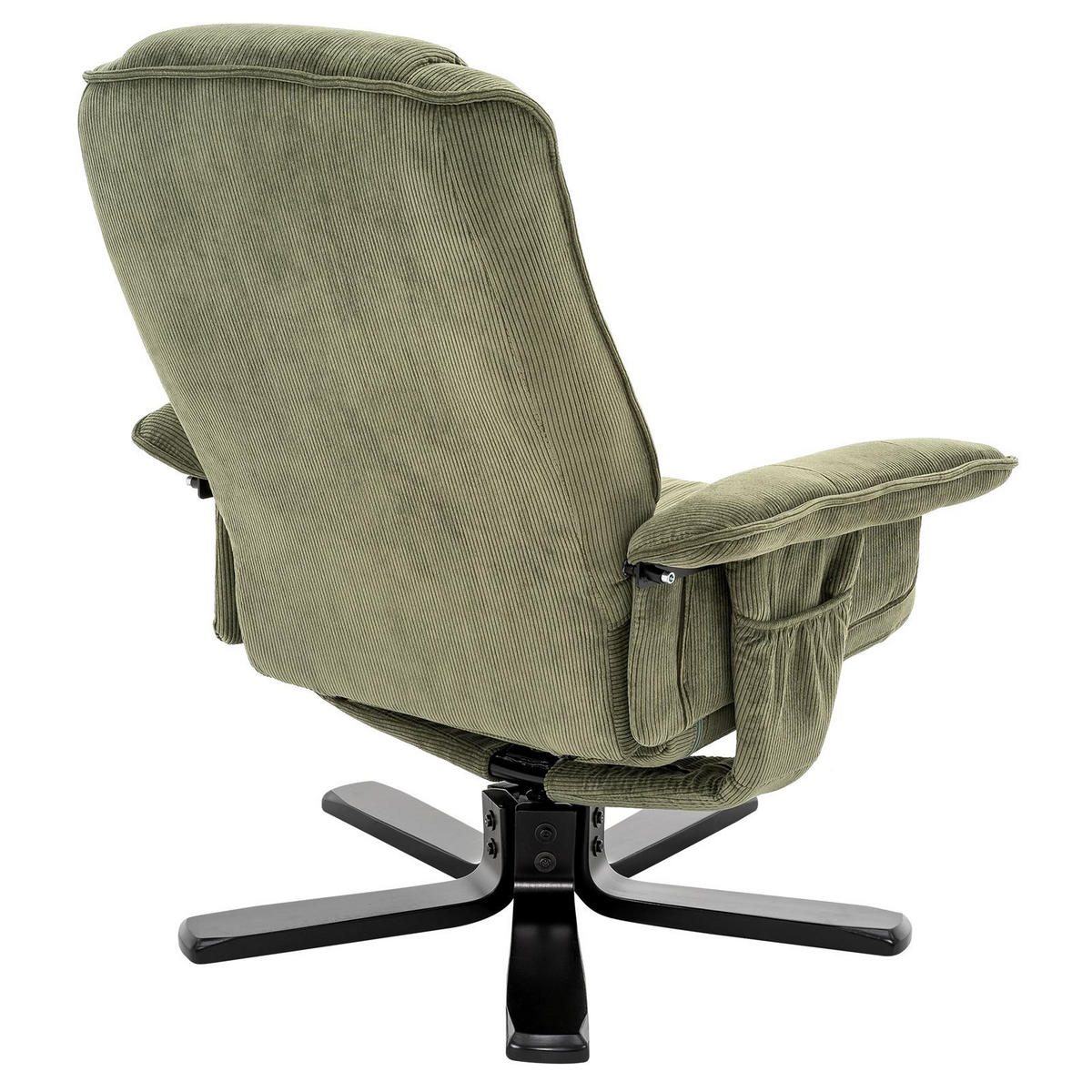 RELAXSESSEL CHARLY - Schwarz/Grün, Textil (76/87/61cm) - IDIMEX