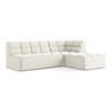 ECKSOFA Beidseitig Samt Stoff Beige - Beige/Creme, Kunststoff/Textil (258/178cm) - LaMiaSofa
