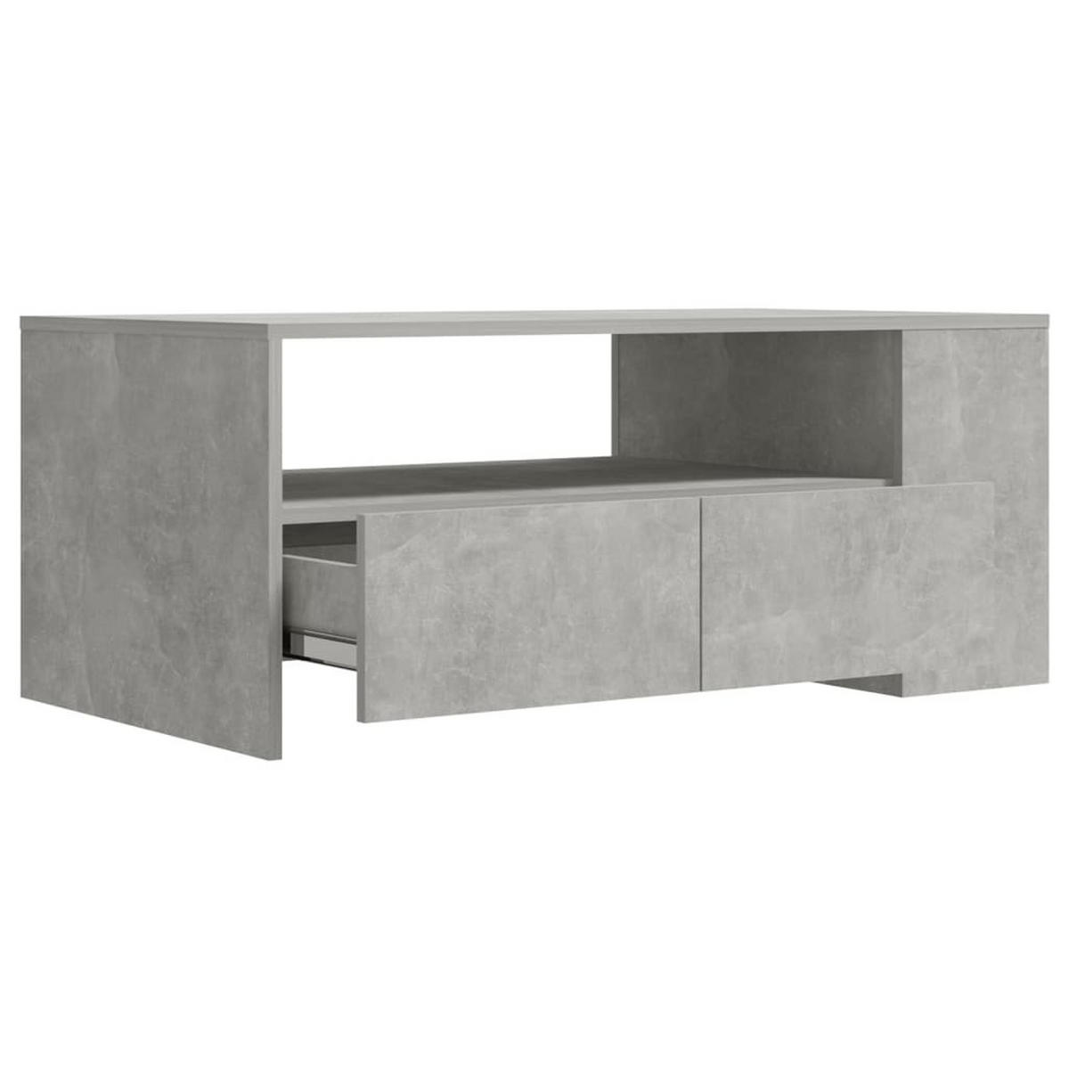 COUCHTISCH Betongrau 102x55x42 cm Holzwerkstoff - Grau, Holzwerkstoff (102/55/42cm) - furnicato