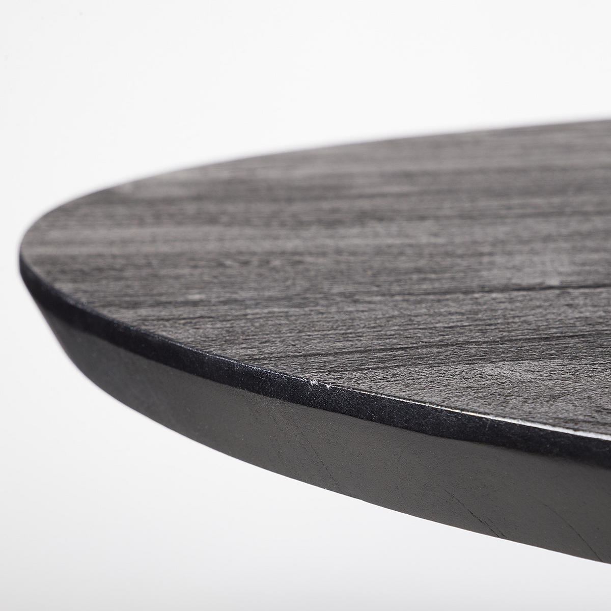 ESSTISCH - Akazie massiv, Akazie Schwarz - Schwarz/Akaziefarben, Holz (140/140/77cm) - home24