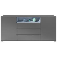 SIDEBOARD Skadu Denim matt - Pastellblau, Holzwerkstoff (166.5/75.5/35cm) - Vladon