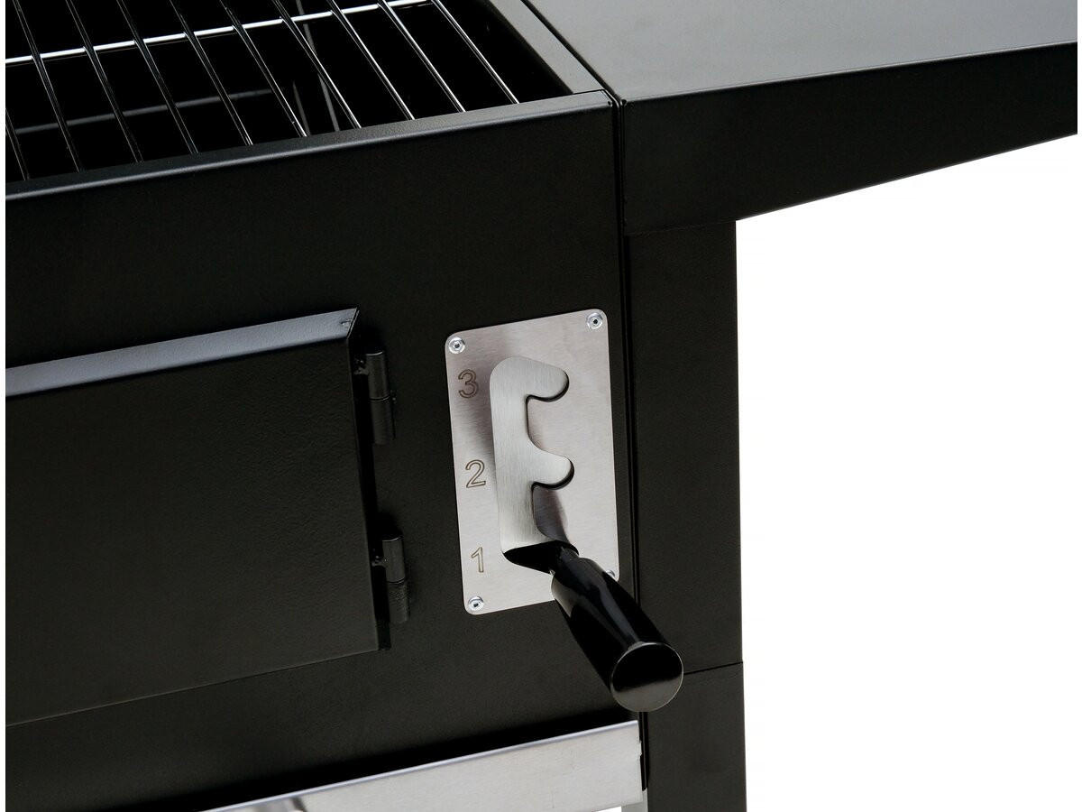 HOLZKOHLENGRILL vicomte Schwarz - Schwarz, Metall (46/123/92.5cm) - Habitat Garten