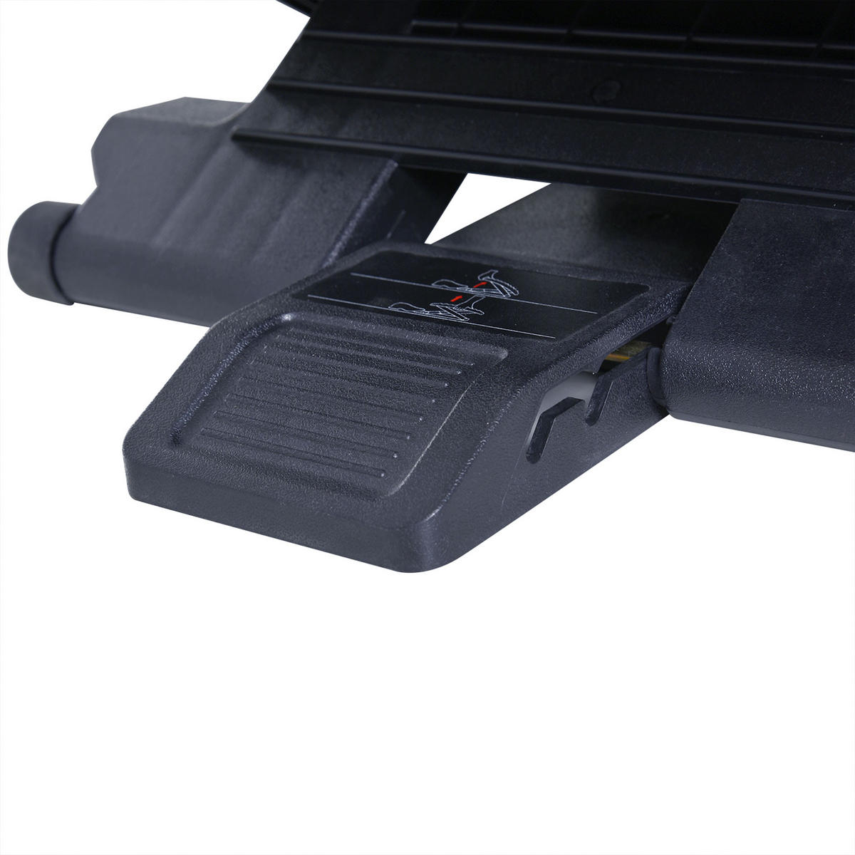 FUSSTÜTZE DE-16742 ergonomisch, höhen- & neigbar Grau - Grau, Kunststoff (34/16/45cm) - ComfortXL