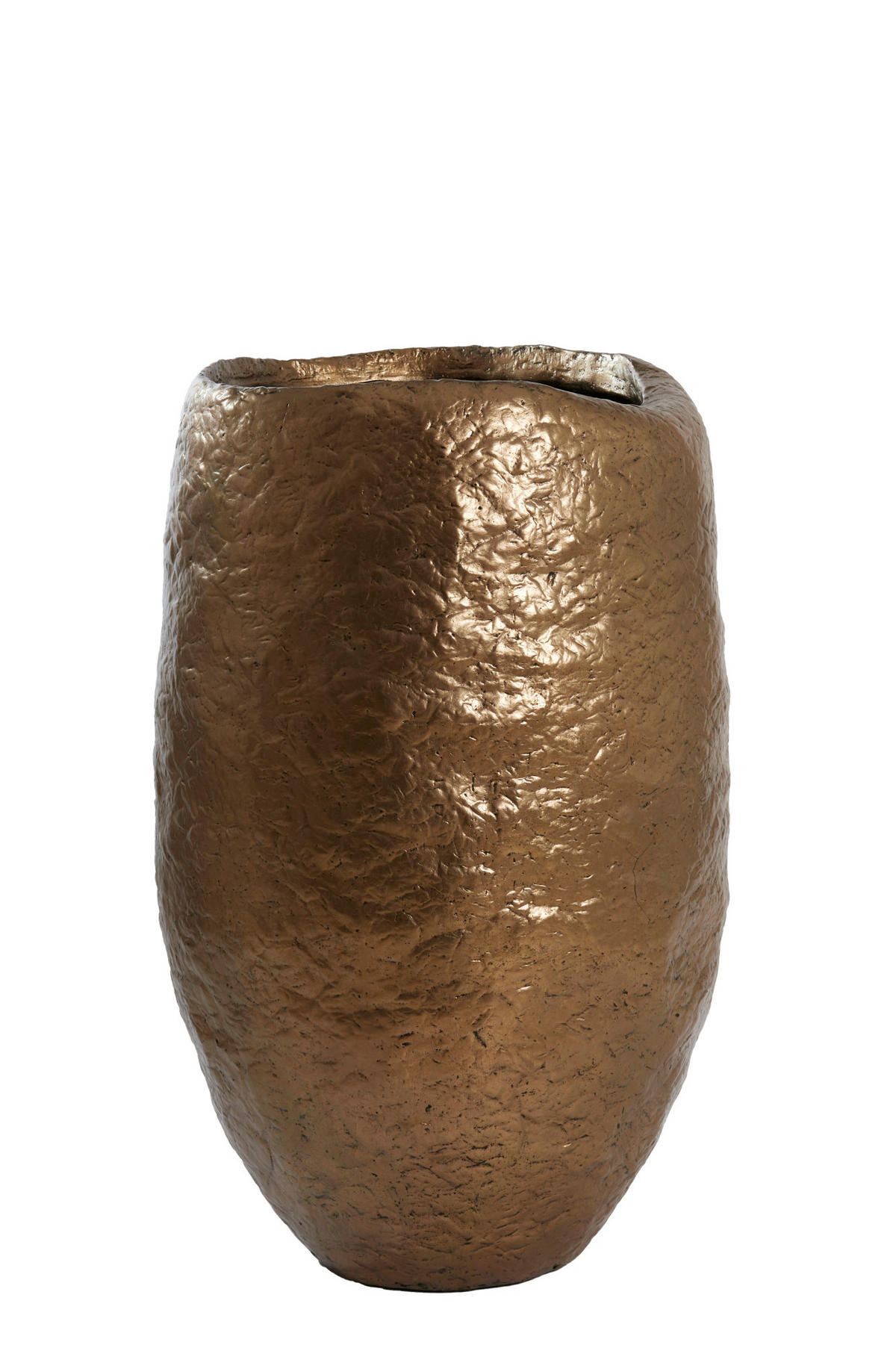 VASE Tingri Bronze Ø59/90 cm - Bronzefarben, Stein (90cm) - Light & Living