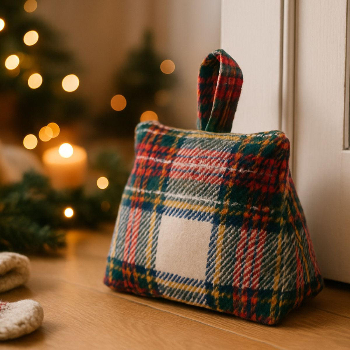 TÜRSTOPPER Kariert - Multicolor, Textil (8/17cm) - Home Styling Collection