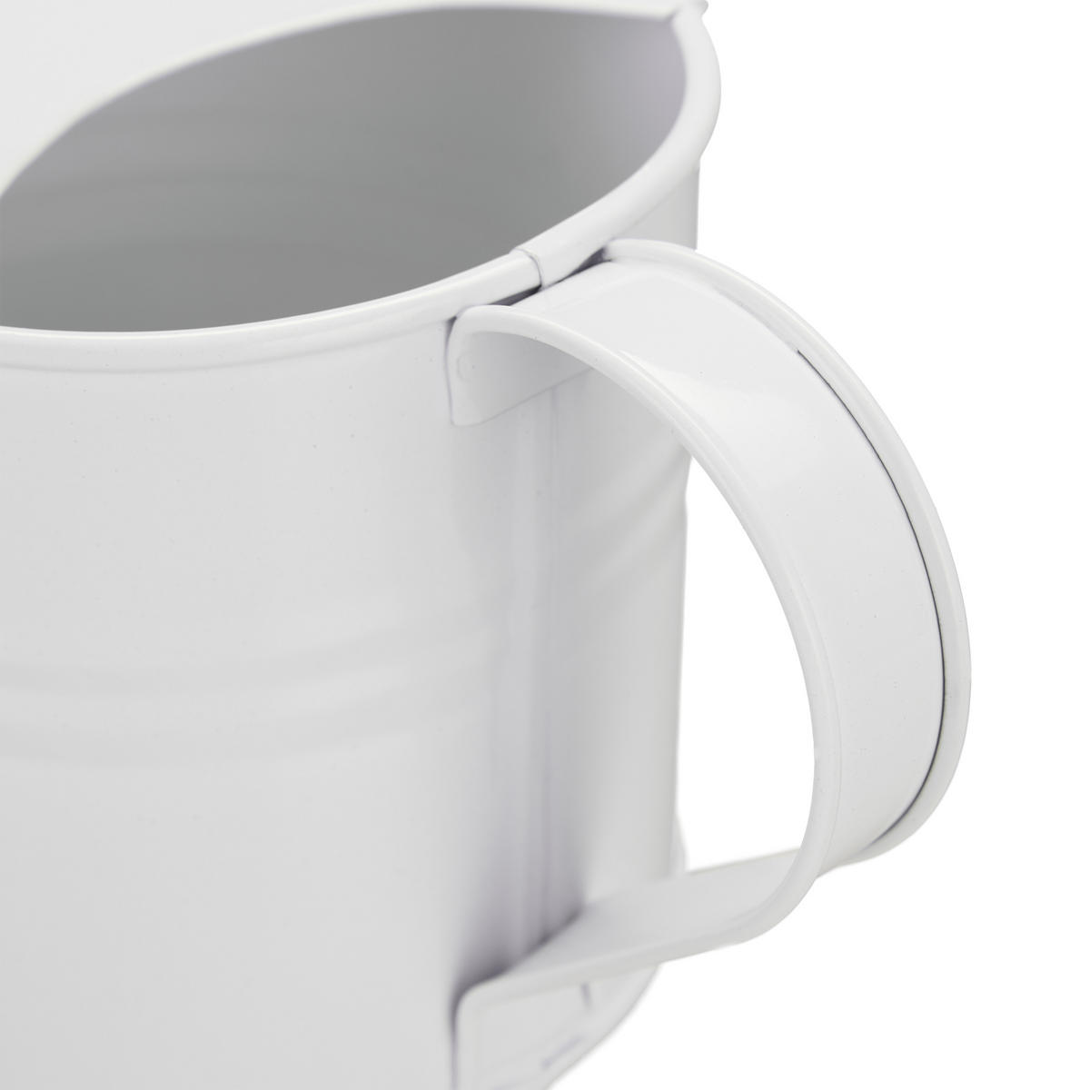 GIESSKANNE - Weiß, Metall (28.5/14/13cm) - Relaxdays