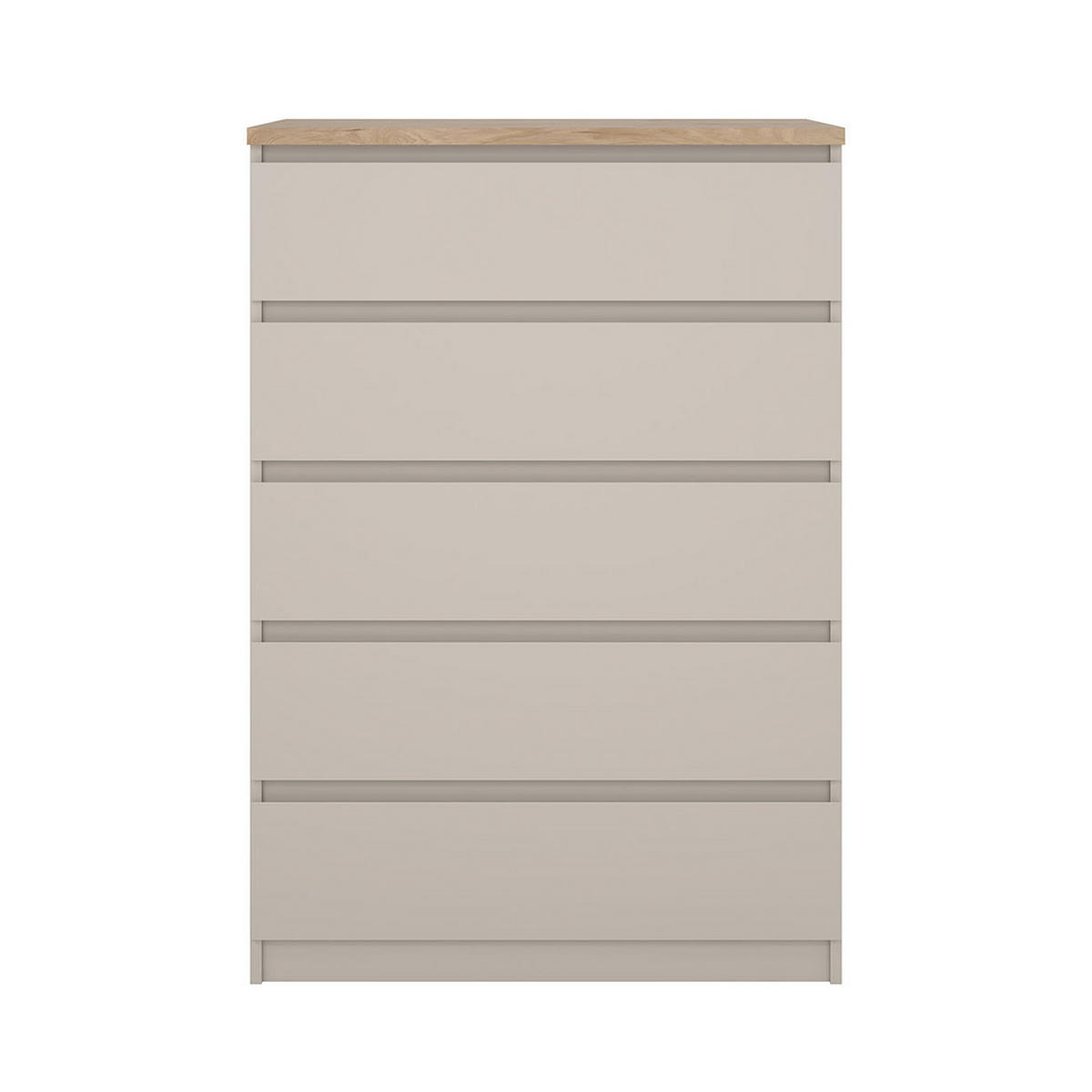 KOMMODE, Naia, Eiche, Holzwerkstoff, 77 x 50 x 112 cm - Eichefarben, Holzwerkstoff (77/112/50cm) - ebuy24