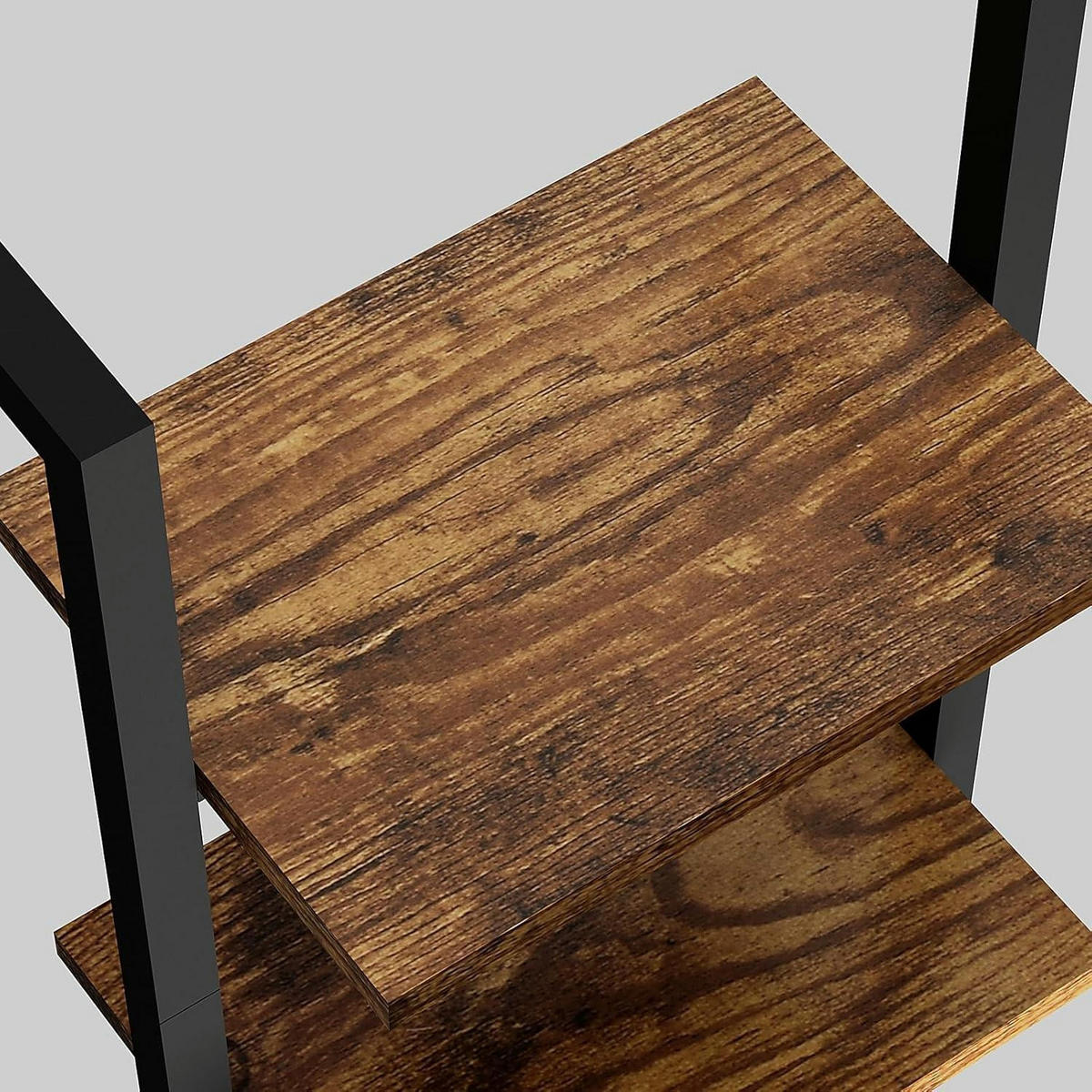 LEITERREGAL mit 5 Ebenen Rustic Brown - Braun, Holzwerkstoff (30/178/40cm)