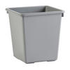 PAPIERKORB Viereckig Kegelförmig 27 Liter 36x34x34xm Kunststoff Grau - Grau, Metall (34/36/34cm) - PROREGAL