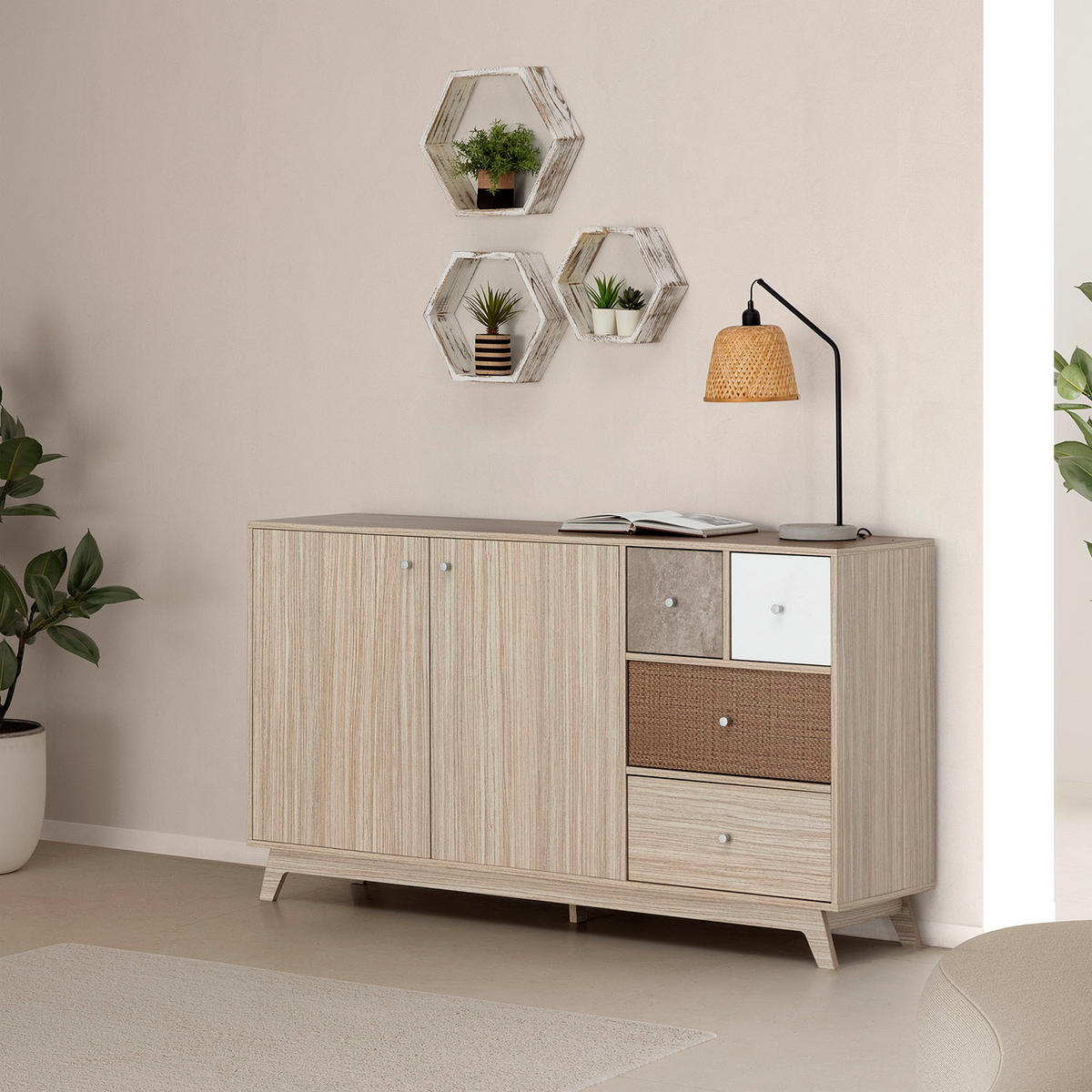 SIDEBOARD Maia - Multicolor, Holzwerkstoff (150/85/40cm) - VS Venta-stock