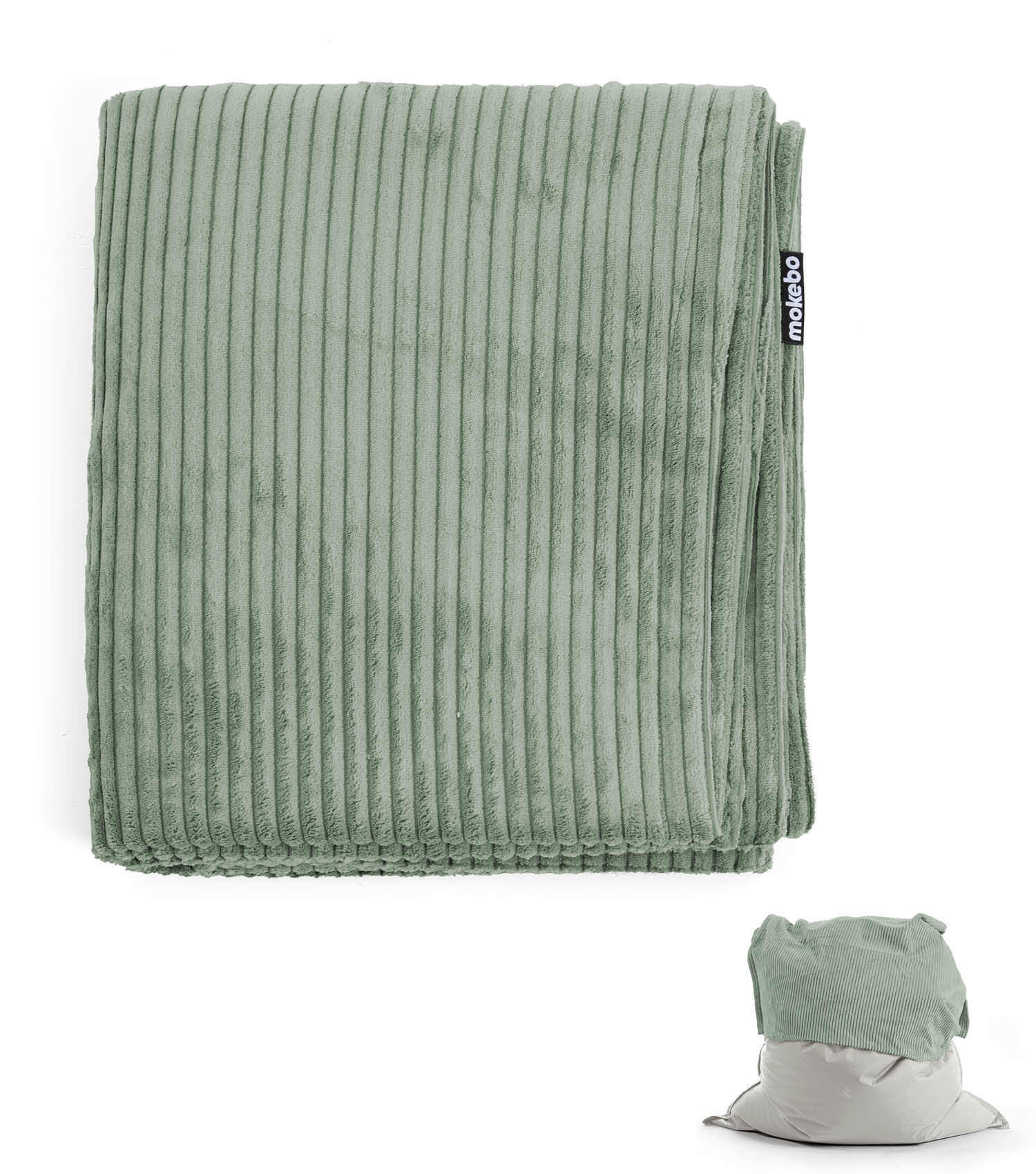 SITZSACK BEZUG Das Kuschel-Cover - Mintgrün, Textil (130/20/170cm) - Mokebo