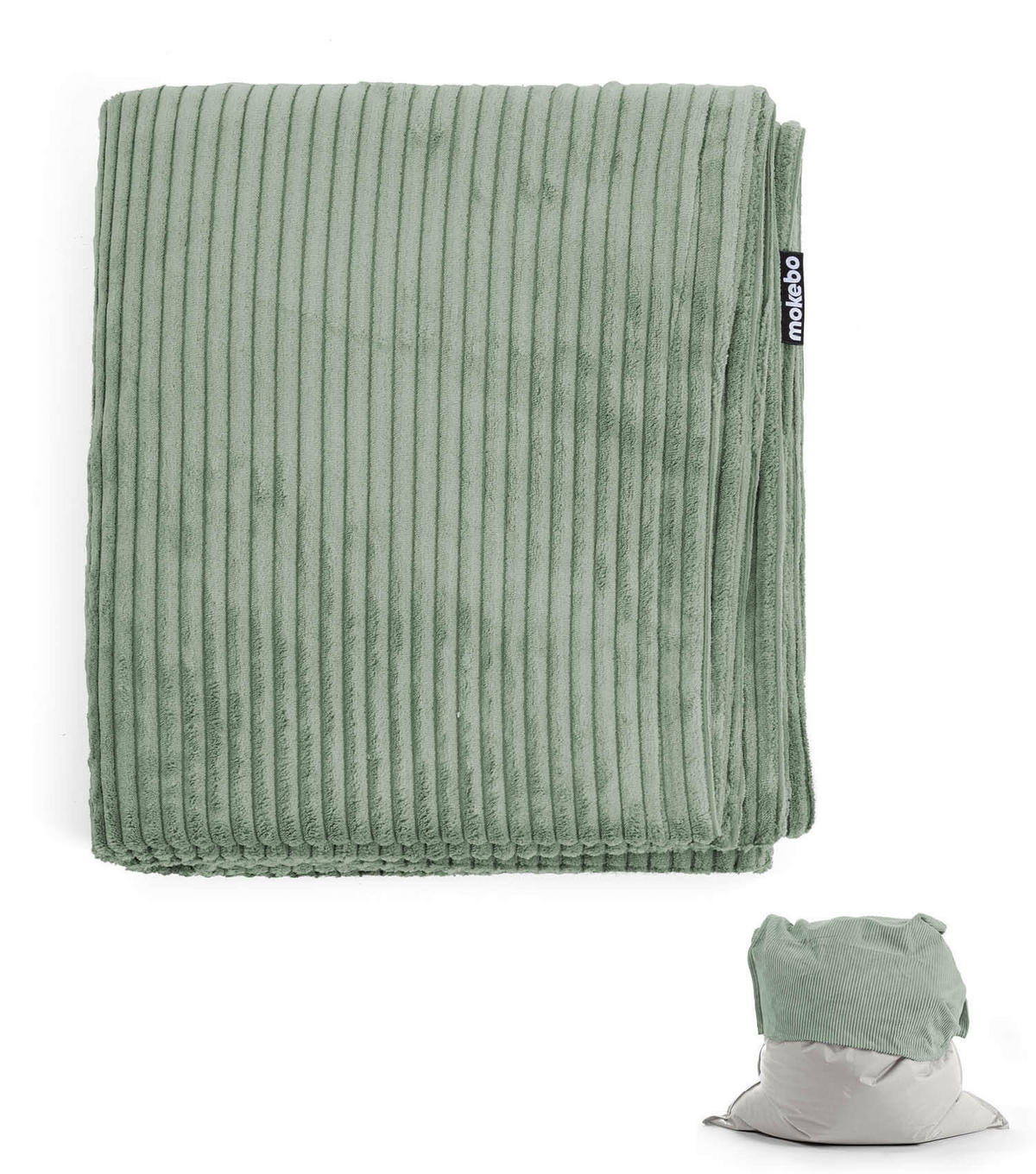 SITZSACK BEZUG Das Kuschel-Cover - Mintgrün, Textil (130/20/170cm) - Mokebo