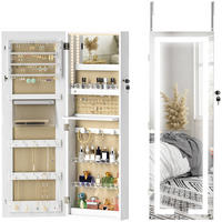 STANDSPIEGEL DE-18886 mit LED, abschließbar Weiß - Weiß, Holzwerkstoff (37/108/10.5cm) - ComfortXL