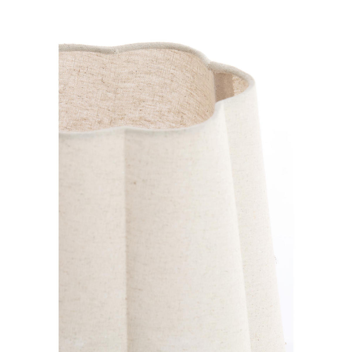 TISCHLAMPE Musaby Weiß 25/25/50 cm - Weiß, Textil (25/25/50cm) - Light & Living