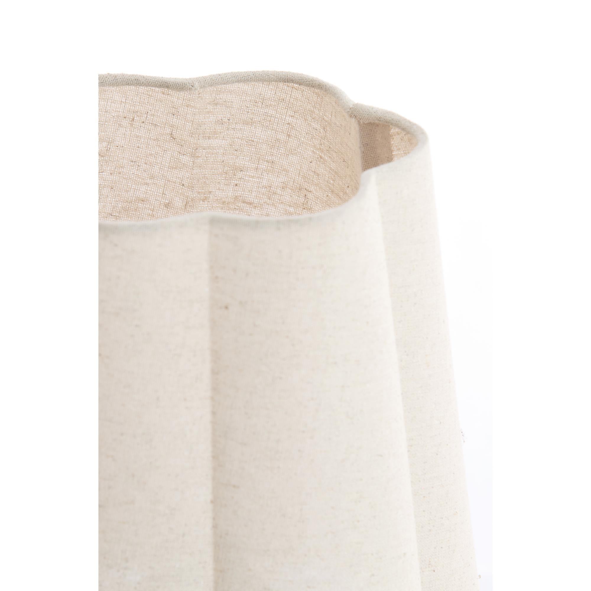 Thumbnail - Light & Living Tischlampe, Weiß, Textil, Rund, 25x50x25 cm, CE, Lampen & Leuchten, Innenbeleuchtung, Tischlampen, Tischl...