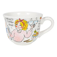 SUPPENSCHALE In Flammen in Bunt - 14cm - Multicolor, Keramik (12.7/16.2/9.7cm) - Blond Amsterdam