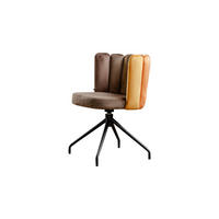 ESSZIMMERSTUHL JADA Braun Velvet Drehbar (360°) - Dunkelbraun/Braun, Kunststoff/Textil (58/79/55cm) - KAWOLA
