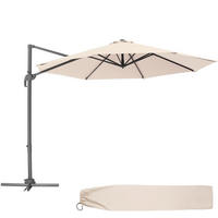 SONNENSCHIRM Daria,UV-Schutz 50+, inklusive Schutzhülle,beige - Beige, Metall (300/372cm) - tectake