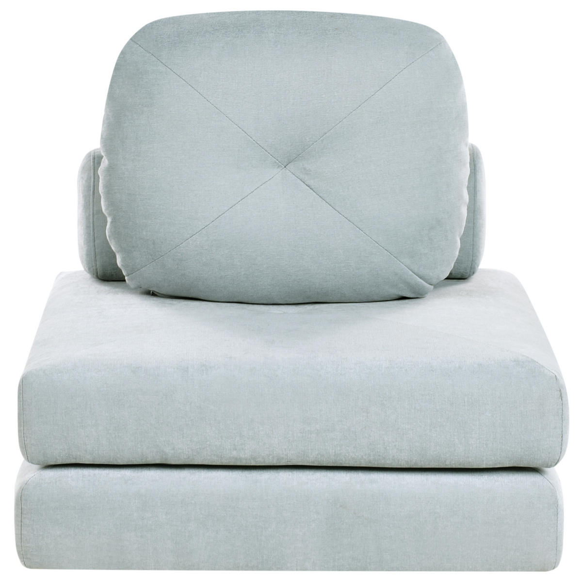 SCHLAFSOFA 81/182 cm Hellblau Olden - Blau, Textil (81/54/91cm) - Beliani