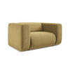 SESSEL Strukturstoff Stoff Gelb - Currygelb/Gelb, Kunststoff/Textil (137/70/89cm) - Makamii