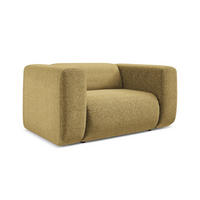 SESSEL Strukturstoff Stoff Gelb - Currygelb/Gelb, Kunststoff/Textil (137/70/89cm) - Makamii
