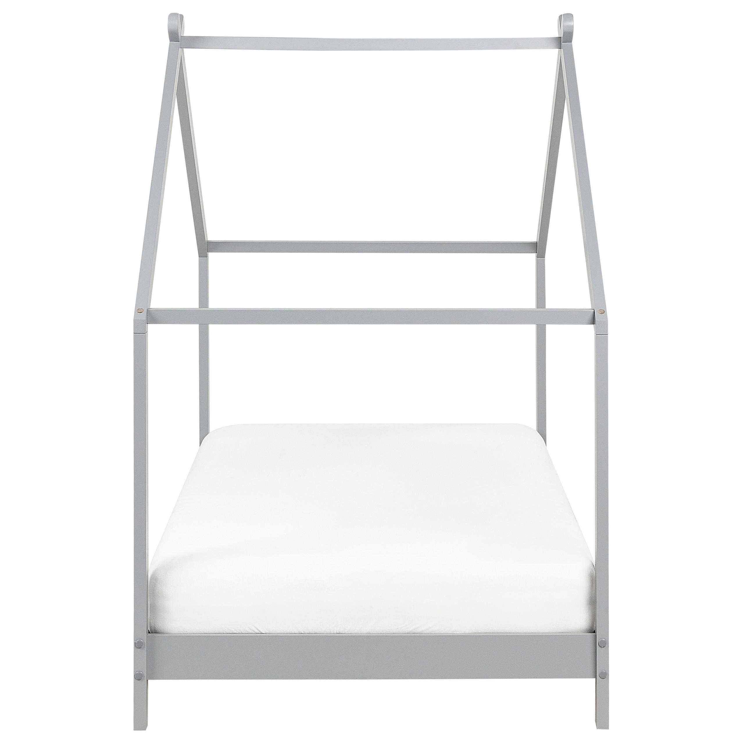 KINDER-HAUSBETT Grau 90-200 cm Orlu - Grau, Holz (90/200cm) - Beliani