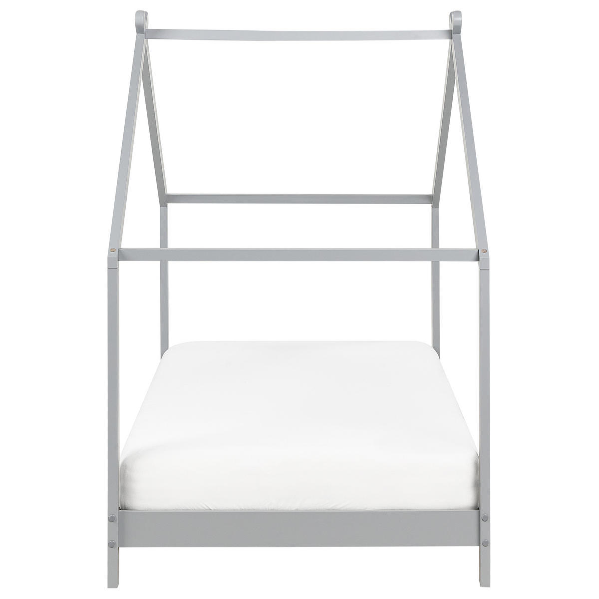 KINDER-HAUSBETT Grau 90-200 cm Orlu - Grau, Holz (90/200cm) - Beliani