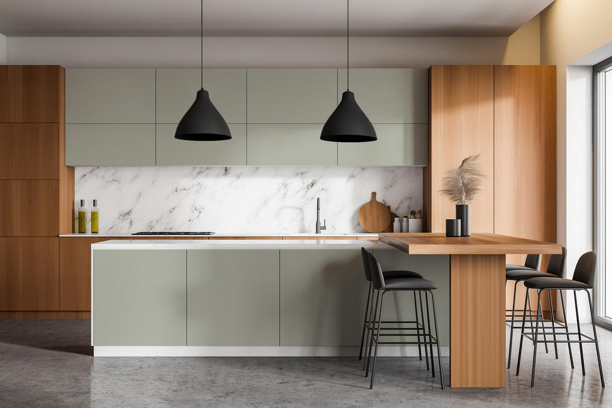 MÖBLAUFKLEBER 100x50 cm graugrün - Salbeigrün, Kunststoff (100/50/0.1cm) - Wallfluent