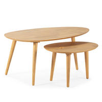 COUCH-/BEISTELLTISCH-SET Eclipse Eichenfarbe - Honigeiche, Holz (45/100/60cm) - VS Venta-stock