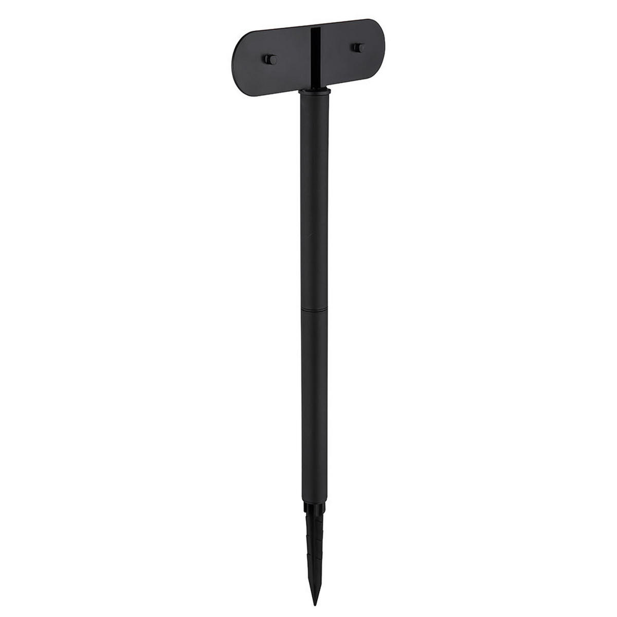 LED AUSSENLEUCHTE Kunststoff Schwarz 2x - Schwarz, Kunststoff (23/10.3/55cm) - Globo Lighting