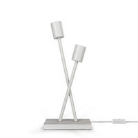 TISCHLAMPE Iks Tl - Weiß, Metall (18/10/41cm) - Paco Home