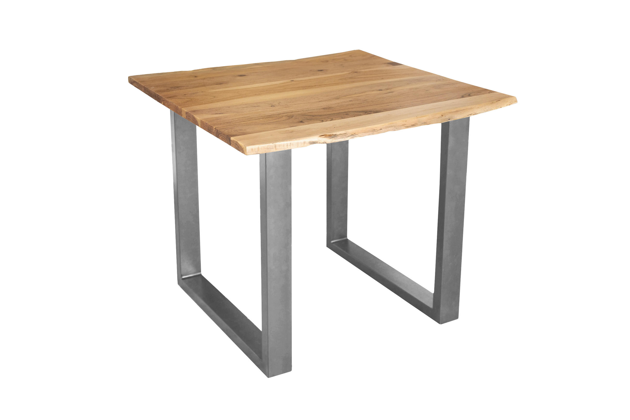 ESSTISCH MORITZ - Beige/Silberfarben, Holz/Metall (90/90/77cm) - SAM