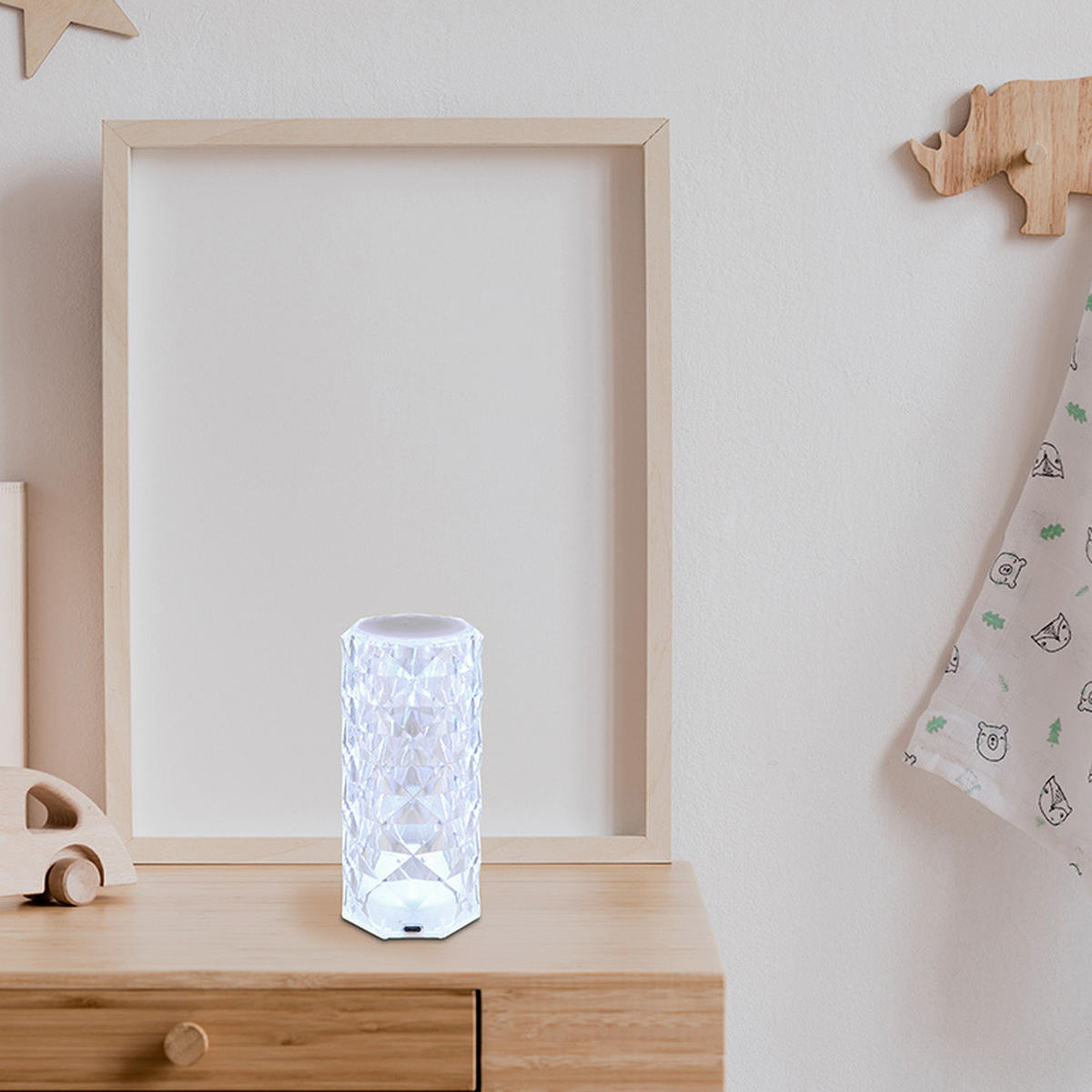 LED TISCHLEUCHTE GIXI Klar 2er Set - Klar, Metall (7.3/7.3/15.8cm) - Globo Lighting