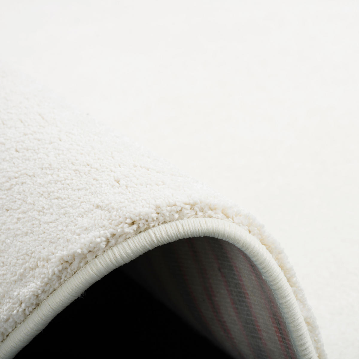 HOCHFLOR LUXUS VELOURS TEPPICH TOUCH RUND - Creme, Textil (200/200cm) - Snapstyle
