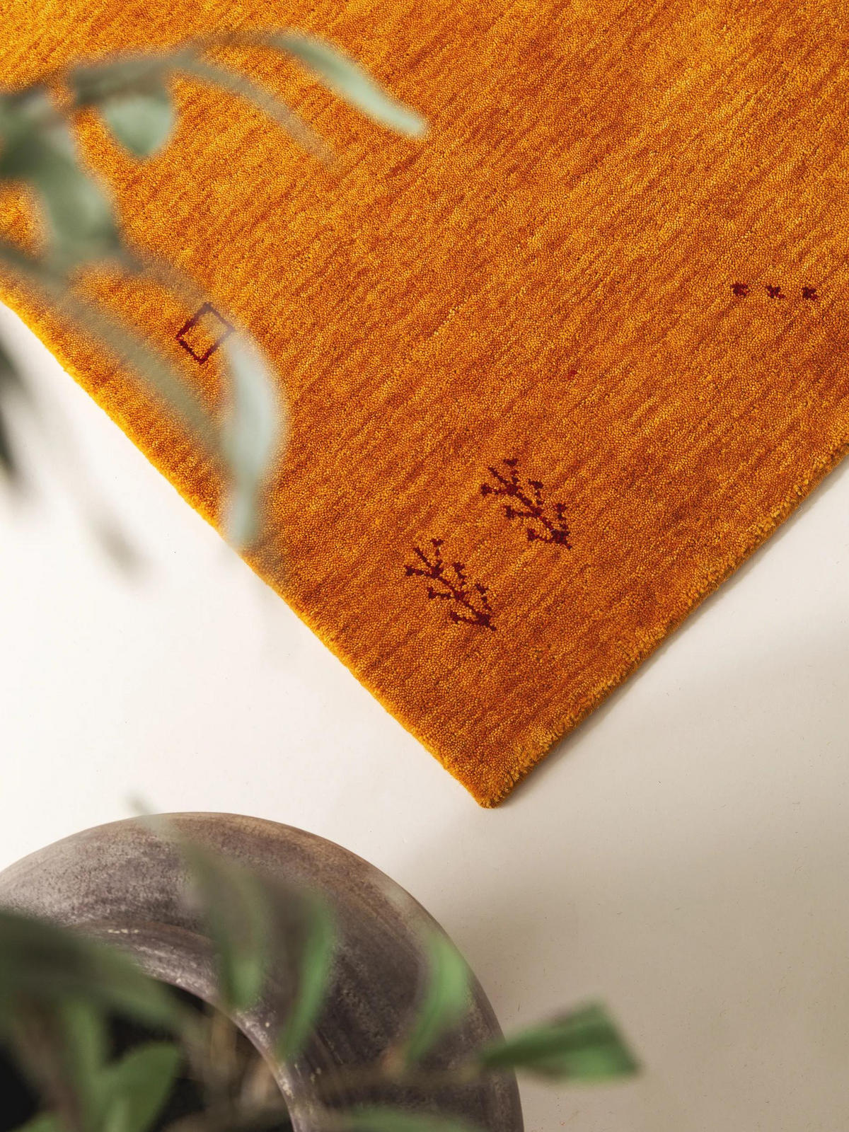 WOLLTEPPICH-LÄUFER Jamal Gelb 80x250 cm - Gelb, Kunststoff/Textil (80/250cm) - benuta Nest