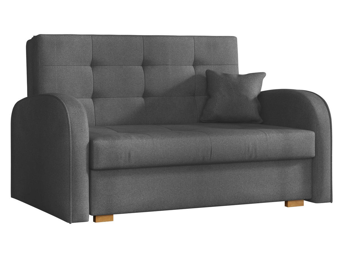 SCHLAFSOFA Viva Gold II - Braun/Grau, Holz/Textil (133/85/98cm) - MIRJAN24