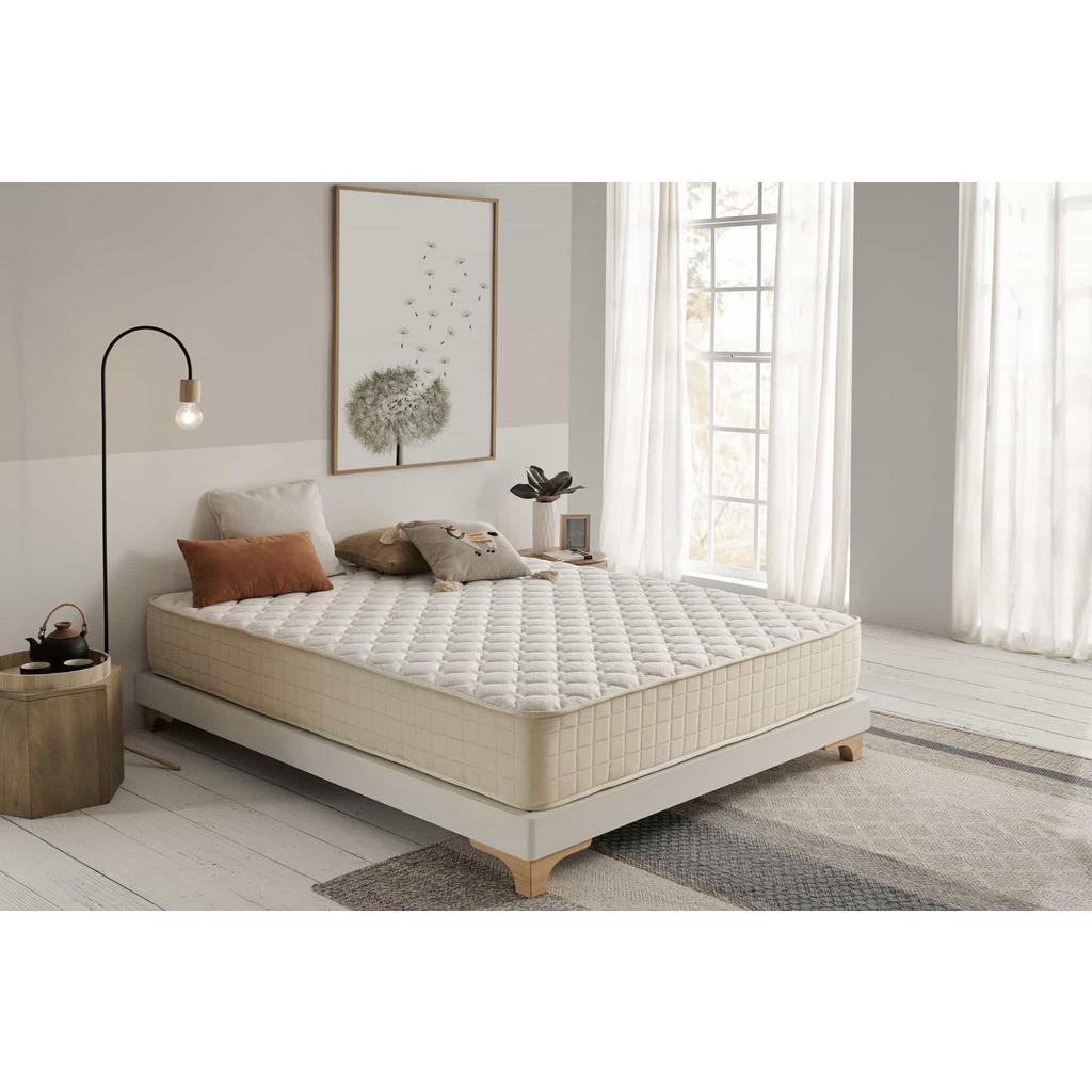 Thumbnail - Moonia Matratze, Beige, Textil, Rechteckig, 140x190 cm, Oeko-Tex®, Schlafzimmer, Matratzen Shop, Matratzen, Viscoschaumm...