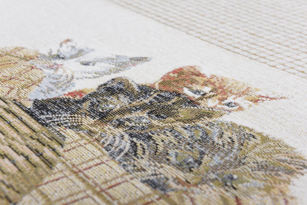 WEBTEPPICH Flomi Cat 120x180 cm - Beige, Textil (120/180cm) - THEKO