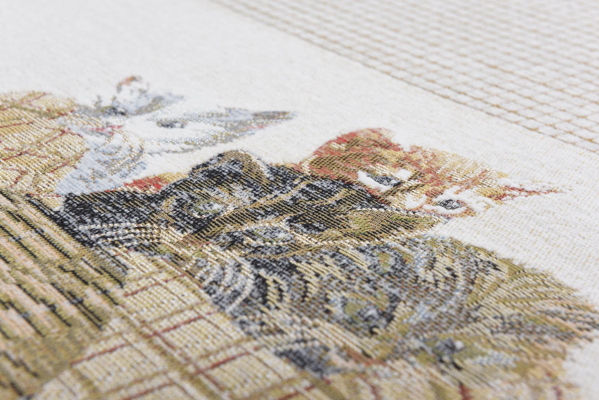 Thumbnail - Theko Webteppich, Beige, Textil, Tiere, Rechteckig, 240x340 cm, für Fußbodenheizung geeignet, Teppiche & Böden, Teppiche...