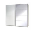 SCHIEBETÜRENSCHRANK - Kleiderschrank Corse 3 Weiß - Weiß, Holzwerkstoff (255/211/63cm) - Möblo