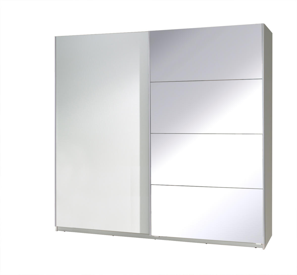 SCHIEBETÜRENSCHRANK - Kleiderschrank Corse 3 Weiß - Weiß, Holzwerkstoff (255/211/63cm) - Möblo