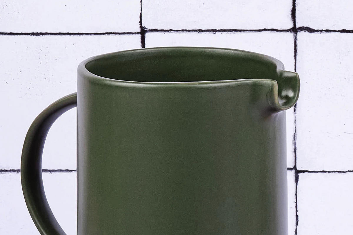 KARAFFE Scandi 1500ml - Olive - Grün, Keramik (1.5L) - Björn