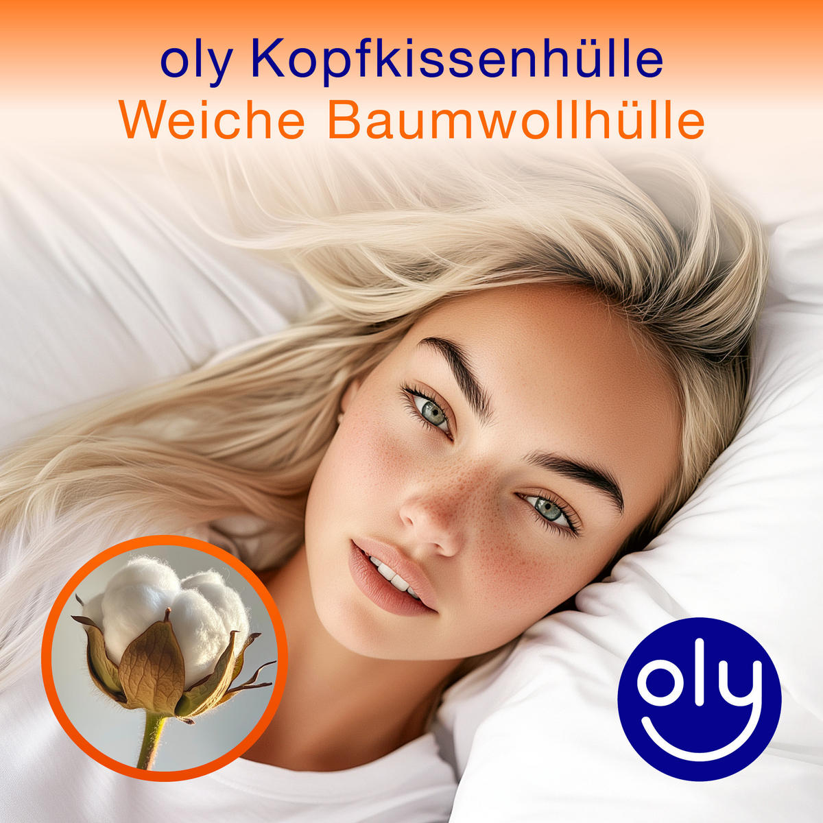 KOPFKISSEN KISSMY Mikrofaser medium - Weiß, Naturmaterialien (40/80cm) - oly