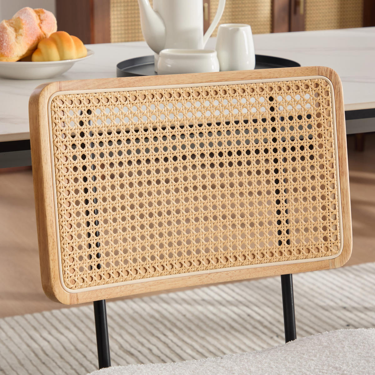 STÜHLE 2er-Set Esszimmerstuhl,Massivholz,Chenille,Beige - Beige, Textil (47/82/58cm) - LVHOM