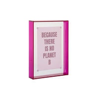 BILDERRAHMEN Gayo Acrylic Lila 3/19/14 cm - Lila, Kunststoff (19/14/3cm) - Present Time